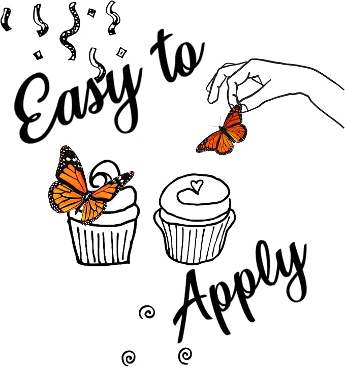 Sugar Robot Edible Butterflies for Cake Decorating- Butterfly Cake Decorations- Assorted Size - Cake Toppers and Cupcake Toppers Made in the USA - Premium Crafted -15 pcs (Coral)