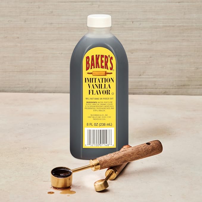 Baker's Imitation Vanilla Flavor, 8 fl oz (Pack of 24)