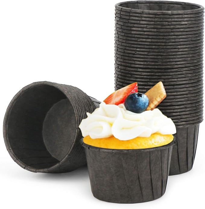 EUSOAR Baking Cups, 50pcs 3.5oz Cupcake Liners, Christmas Muffin Cupcake Liners, Cupcake Wrappers, Cupcake paper, Paper Cupcake Liners Holder, Disposable Ramekins, Muffin Pan Baking Cups