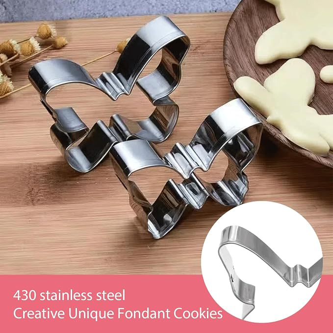 5PCS Butterfly Small Cookie Cutters Set holiday cookie cutter set for Baking Homemaking Cookie Biscuits Dough