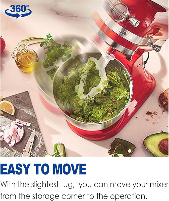 MIMORE Mixer Slider Mat for KitchenAid Stand Mixer 4.5-5 QT Tilt Head, Mixer Mat Compatible with Classic 4.5 QT KitchenAid Mixer Accessories 5 QT Artisan Kitchen Aid Mixer Slider Mat