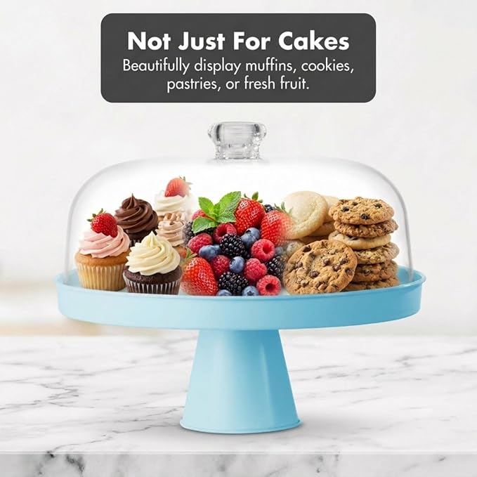 Table Concept Cake Stand, Footed Cake Stand with Lid, Serving Platter, Housewarming Gifts