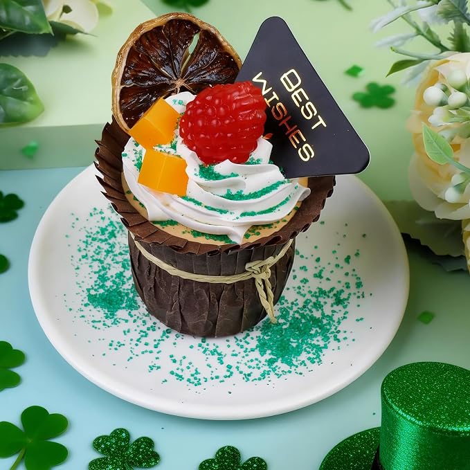 St Patricks Day Sprinkles - 6.53oz Green Shamrock Sprinkles for Cake Decorating, Assorted with Jimmies, Nonpareils, Confetti, Edible Sugar Candy for Baking, Cupcake, Cookie, Ice Cream Toppings