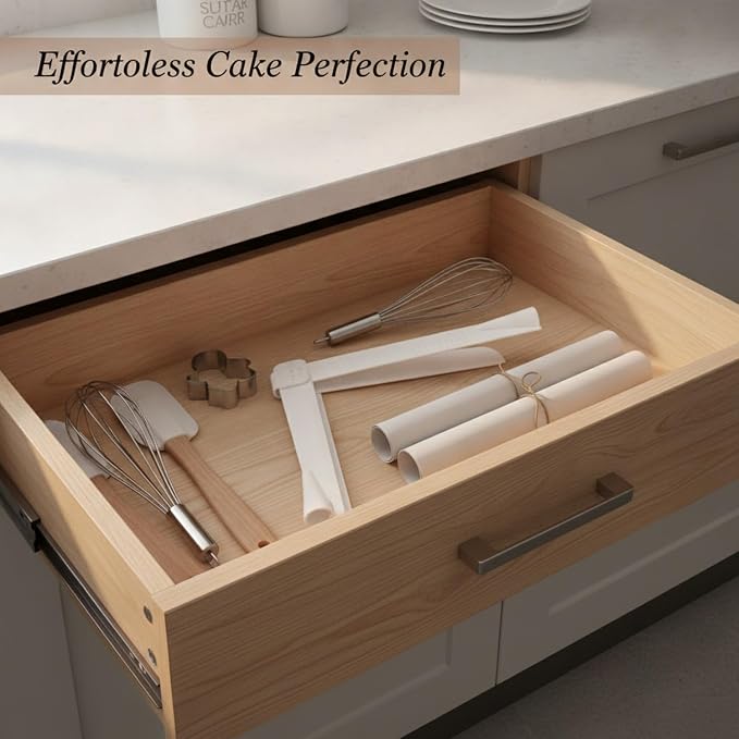 Multipurpose Adjustable Cake Smoother, 13-Inch PP Plastic Icing Spatula for Versatile Frosting and Leveling