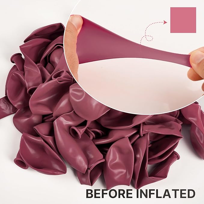 PartyWoo Mauve Balloons 140pcs Different Sizes of 18 12 10 5 Inch Dusty Pink Rose Blush Boho Netural Balloon Arch Kit Garland for Baby Shower Wedding Engagement Birthday Party Decorations Pink-F02
