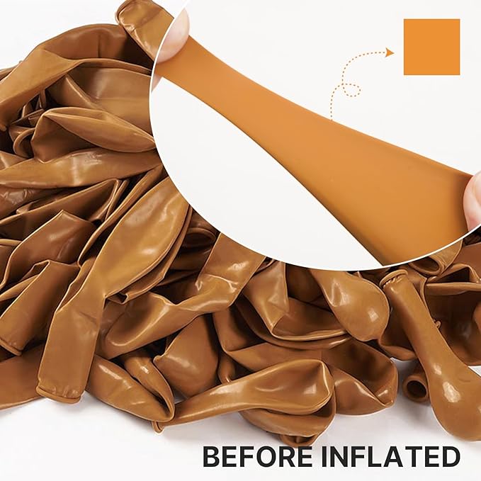 PartyWoo Burnt Orange Balloons 100pcs Different Sizes of 36 18 12 10 5 Inch Terracotta Rust Fall Color Autumn Boho Balloon Arch Kit Garland for Thanksgiving Halloween Fall Party Decorations Orange-F53