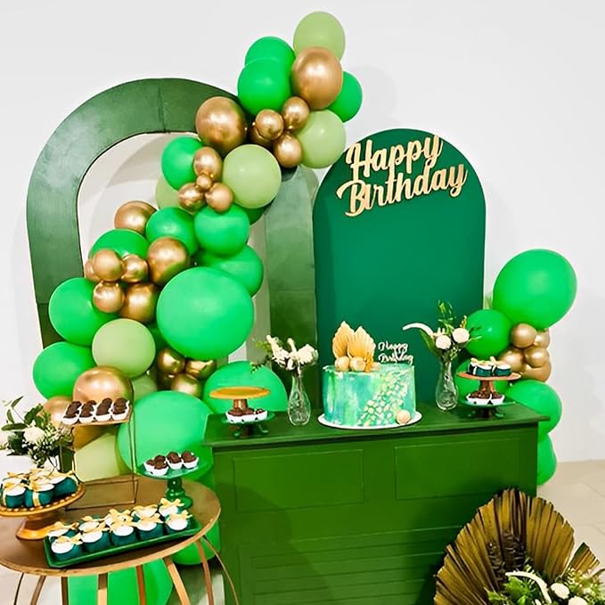 Voircoloria Green Balloons, 66pack 12inch Green Latex Party Balloons for Graduation, St. Patrick's Day, Wedding, Birthday, Christmas, Baby Shower, Anniversary Party Decorations