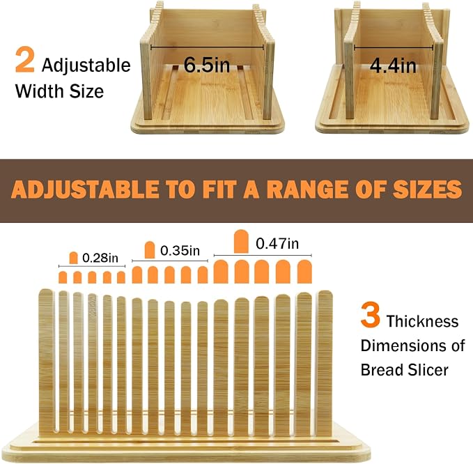 Black Bread Box for Kitchen Countertop with Bamboo lid, Hygrometer Kitchen Organizer for Sourdough, Buns, and Loaves, Bread Storage Container with Cutting Board Lid