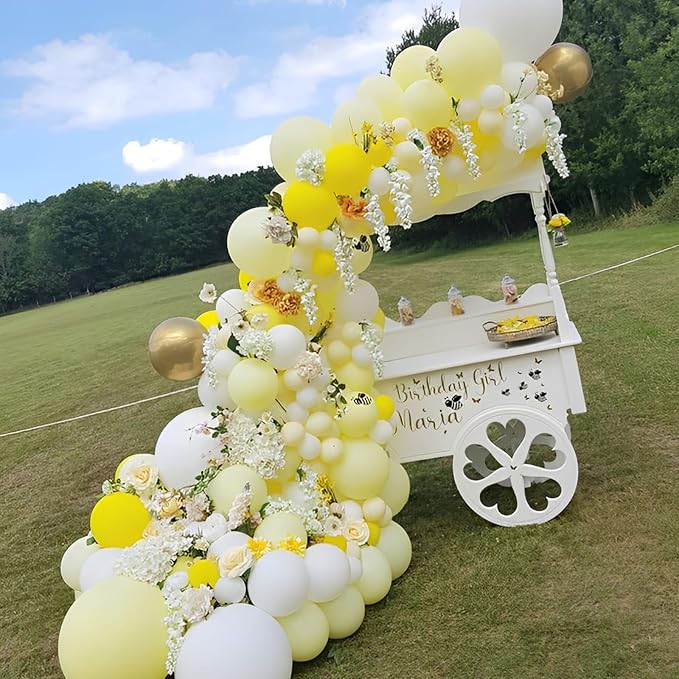 Voircoloria 110pcs Pastel Yellow Balloons 12inch Light Yellow Latex Party Balloons for Graduation, Easter, Wedding, Birthday, Bridal Shower, Sunflower Party, Baby Shower, Anniversary Party Decorations