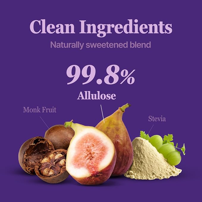 MONKSHUSHU Allulose Sweetener Powderd 18.7 Fl Oz - Allulose 99.8%, Keto Diet, Vegan friendly, Stevia Blend Thin Syrup, Zero Calorie Sugar Substitute, Monk Fruit, Gluten Free, 0g Net Carbs, Non-GMO
