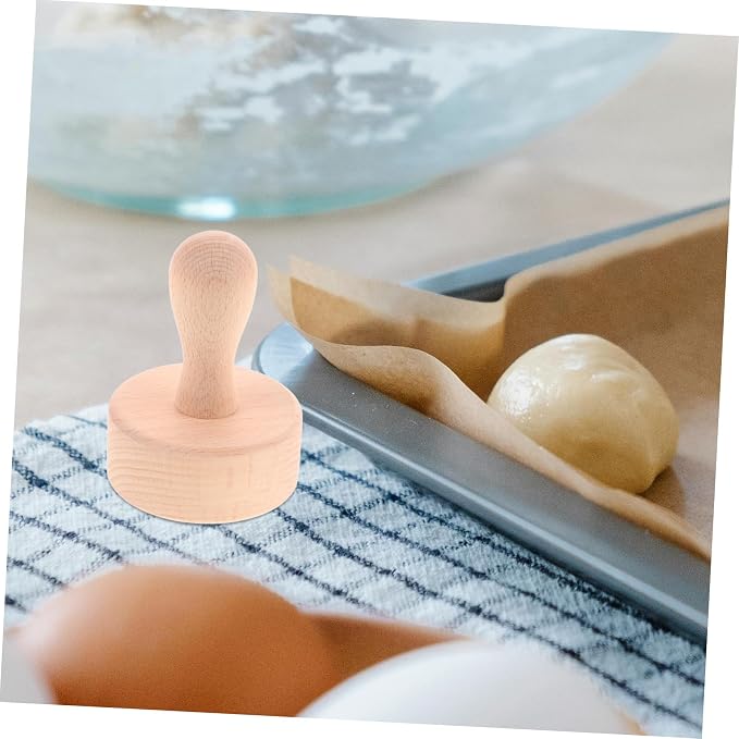 Wooden Tart Tamper with Handle Versatile Baking Tool for Tarts and Pastries Mashing Stick for Diy Desserts Easy to Clean and Use Kitchen
