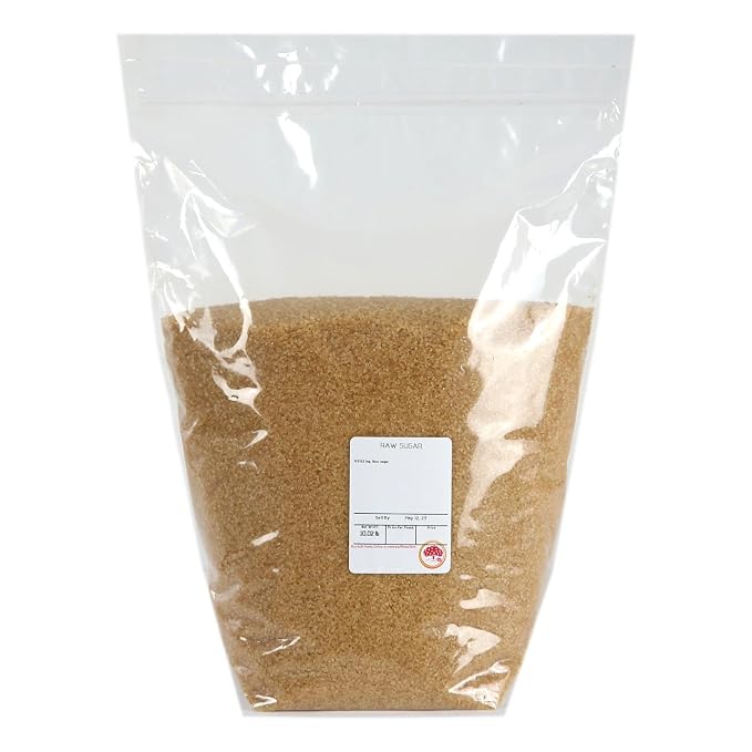 Kauffman Orchards Raw Cane Sugar, Bulk 10 Pound Bag