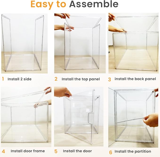 Bread Box,Large Bread Boxs for Kitchen Countertop - 4 Layers Adjustable Bread Storage Container,Clear Boxes for Kitchen Counter, Breads Box Airtight,Bread Holder,Perfect for Bagel Muffins-2Pcs