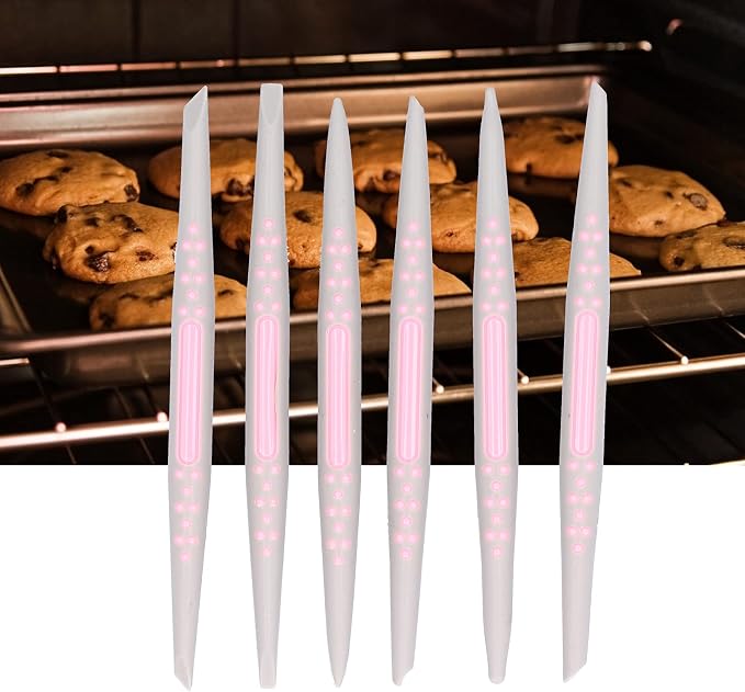 FLEXMAN 6Pcs Silicone Clay Sculpting Tool, Fondant Cake Decorating Tools, Modeling Dotting Tool, Pottery Craft Use for DIY Handicraft, Silicone Brush, Sculpture Pottery, Nail Art