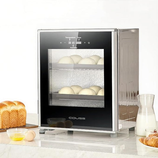 40L Bread Proofer for Sourdough Yogurt Natto,Kitchen Dough Yogurt Bread Proofing Box with Adjustable Temperature, Removable Electric Dough Proofer Timing and Humidity Control for Even Fermentation
