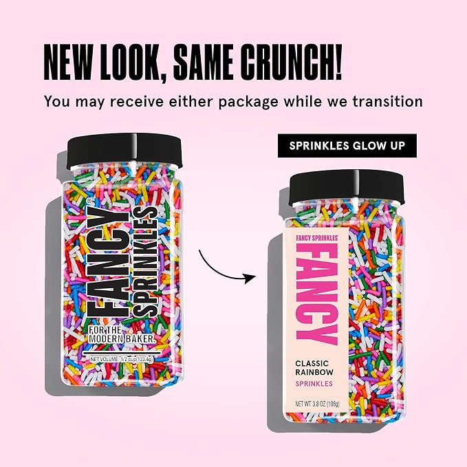 Fancy Sprinkles Sundae Best Sprinkle Set | Classic & Deluxe Rainbow Crunchy Jimmies | Ice Cream, Cake, Cupcake & Cookie Decorating | Birthday & Summer Parties | 2 Pack (0.5c)