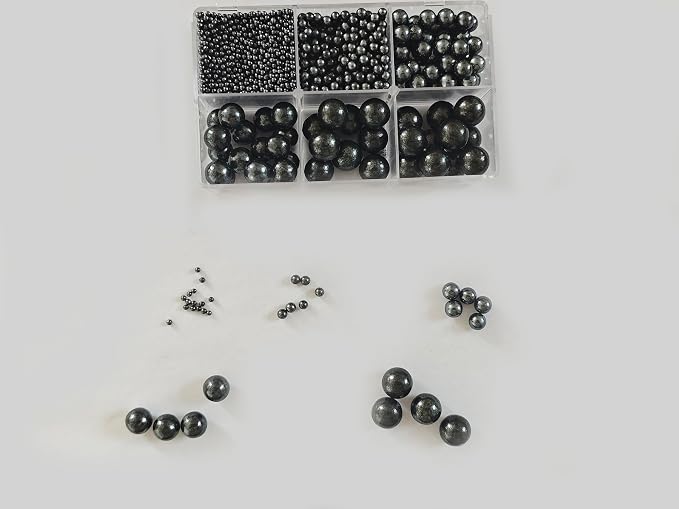 5 Sizes Edible Black Pearls Sugar Sprinkles 130g/4.6oz, 2,4,7,10,12mm Candy Pearl for Cake Decorating and Cupcake Toppers Cookie Decorations Ice Cream Topping Wedding Valentines Halloween Christmas