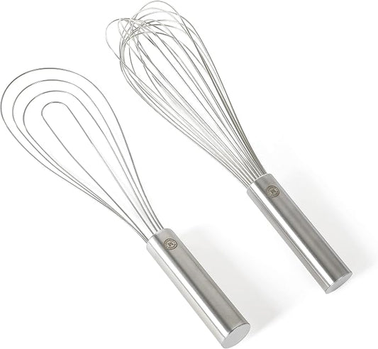 Martha Stewart Richburn 2pc 12" Stainless Steel Balloon & Flat Whisk - Satin Finish