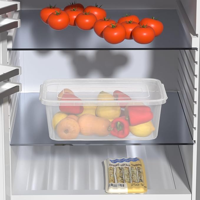 4-Pack Proofing Container with 6 L Capacity, Dough Rising Box | Fits Up to 3000 Grams of Dough, for Bread, Sourdough, Pizza