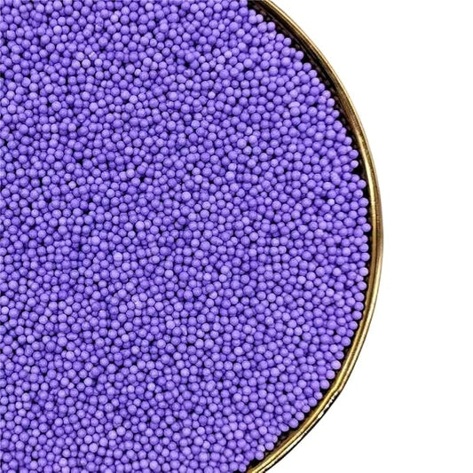 Sprinkles, Purple Edible Pearl Sprinkles for Cake Decorations, Baking, Ice Cream, Cookies, Cupcake Topper Edible Pearls Sprinkles - 2mm Matte White Sugar Pearls for Cake Decorating 130g/4.6oz 1 Bottle (2mm purple)