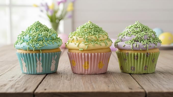 NCS Pearlized Green Jimmies Edible Sprinkles – Cupcake, Cake & Cookie Decorations, 7 oz
