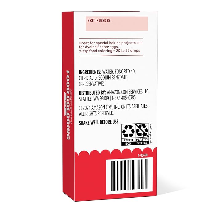 Amazon Grocery, Red Food Coloring, 1 Fl Oz