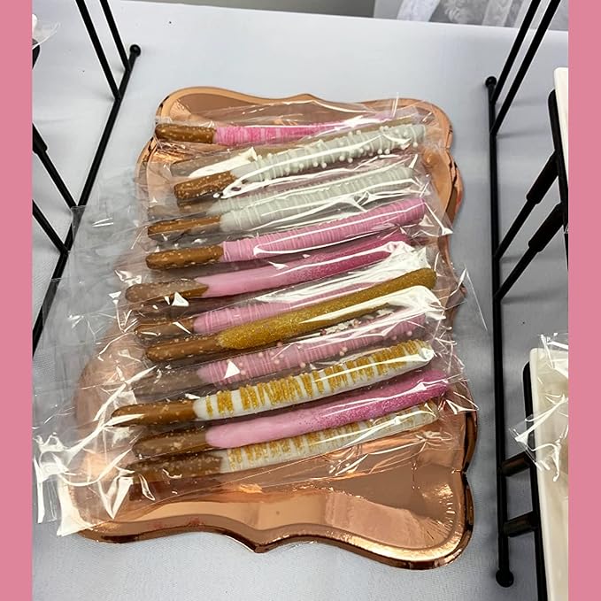 Morepack Self Sealing Cellophane Bags,2x10 Inches Clear Resealable Cellophane Pretzel Rod Bags, 200 Pcs