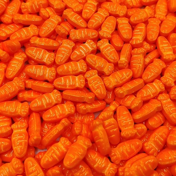 Homankit Carrot Sprinkles for Cake Decorating, Easter Sprinkles, Edible Carrot Cake Decorations for Easter Cupcake Toppers Baking Cookie Ice Cream Dount Dessert Decoration 3.5oz