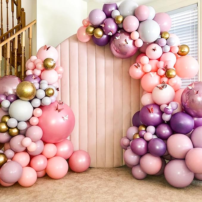 AerWo Balloon Arch Kit Balloon Arch Stand with Base, 9.35Ft & 6Ft High Free Bending Half Arch Balloon Stand for Wedding Birthday Party Baby Shower Yard Lawn Christmas Decorations
