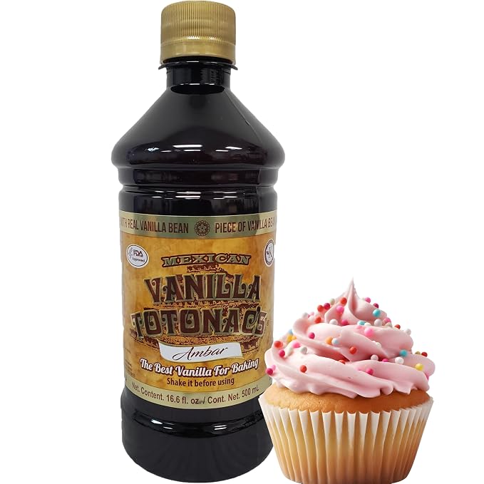 Mexican Vanilla Totonac’s Bottle - Pure Imported Vanilla Extract (Dark: 500 ml / 16.6 Fl Oz (Pack of 1))