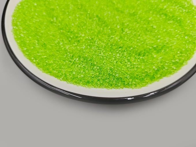Edible 5 Ounce Medium Decorative Grass Green Sanding Sugar Sprinkles for Baking, Sparkling Crystals for Cakes, Cookies, Cupcakes, Ice Cream Topping and Rimming Sugar