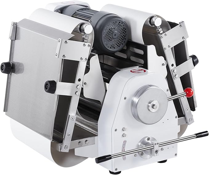 VEVOR Commercial Dough Sheeter Machine, 15.7-Inch Reversible Puff Pastry Sheeter and Fondant Roller, Electric Dough Roller 0-1.4" Adjustable Thickness, Folding Dough Sheeter for Bakeries, Pastries