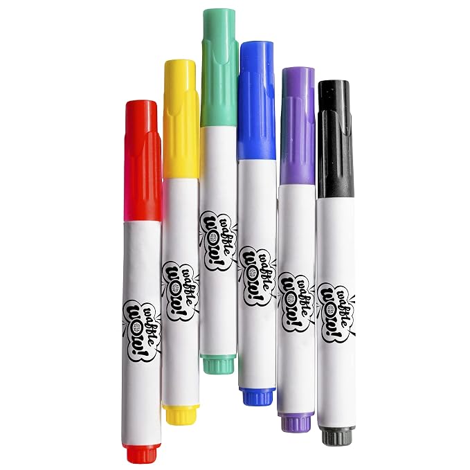 Food Coloring Markers, 6 pc Edible Pen Set for Decorating Drawing & Coloring on Cake Waffles Pancake Cookies Bread & Desserts w Fine Precision Tip, Food Grade Gourmet Writer Decorator