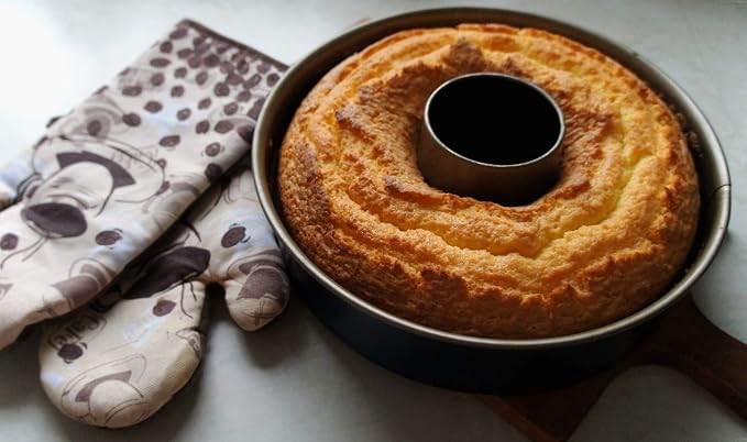 Red Co. Non-Stick Original Angel Food Cake Fluted Tube Baking Pan - 10-Inch