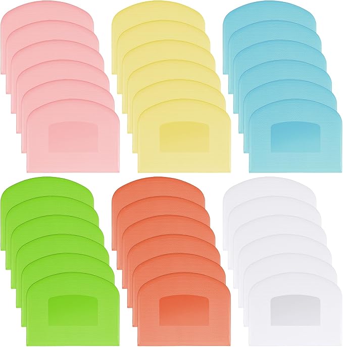 36 Pcs Food Scraper, Flexible Dough Scraper, Multifunctional Kitchen Scrapers Tool, Bread Dough Cutter, Cake Smoother for Icing,