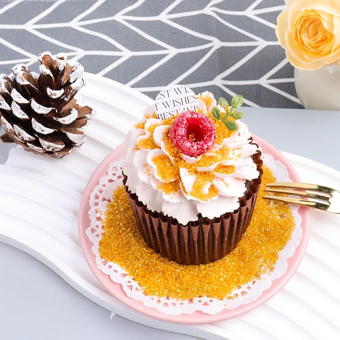 Gold Sprinkles Sanding Sugar for Baking, 6.35oz/180g Edible Sparkling Sugar Crystal, Course Sugar Sprinkles for Cakes Cupcakes Cookies Ice Cream