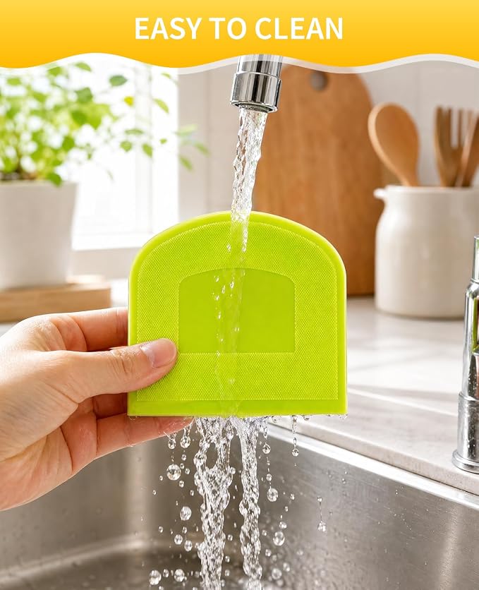 16 PCS Bowl Scrapers for Bread Dough, Plastic Flexible Bench Food Scraper Tool