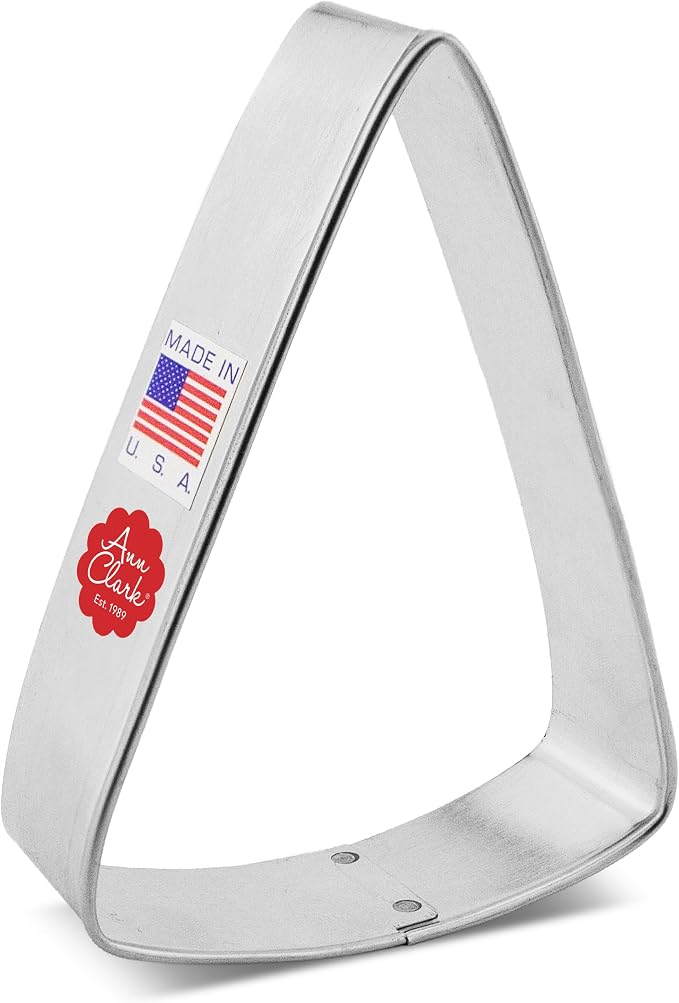 Triangle Wedge Cookie Cutter, 3.68" Made in USA by Ann Clark Cookie Cutters