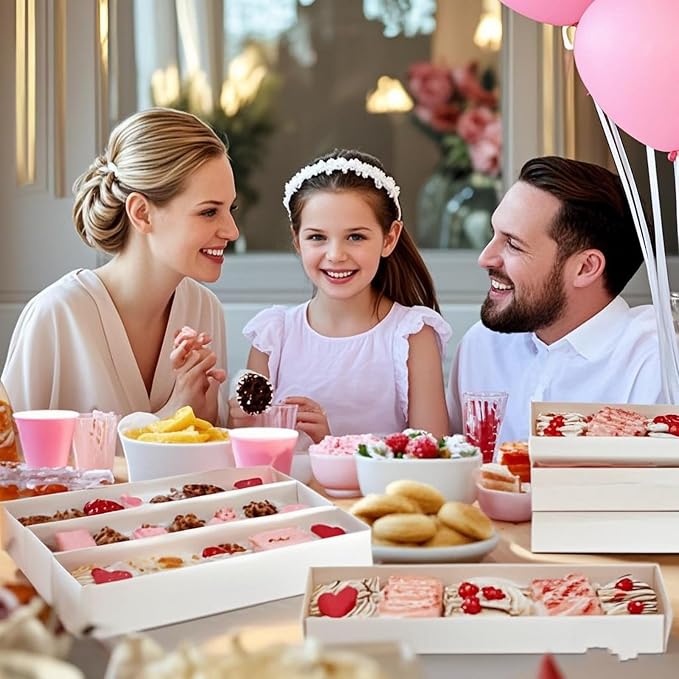 RomanticBaking 23PCS Strawberry Boxes 12x2¼x2 Inch with Full Clear Window,Drawer Boxes Macaron Boxes Chocolate Containers for Wedding Favors Party Boxes