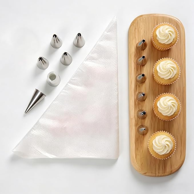 300PCS Piping Bags, 13 Inch Thick Pastry Bags, Anti Burst, Non-Slip, Disposable Decorating Bags for Decorating Cake, Cream Frosting, Cupcakes, Cookies