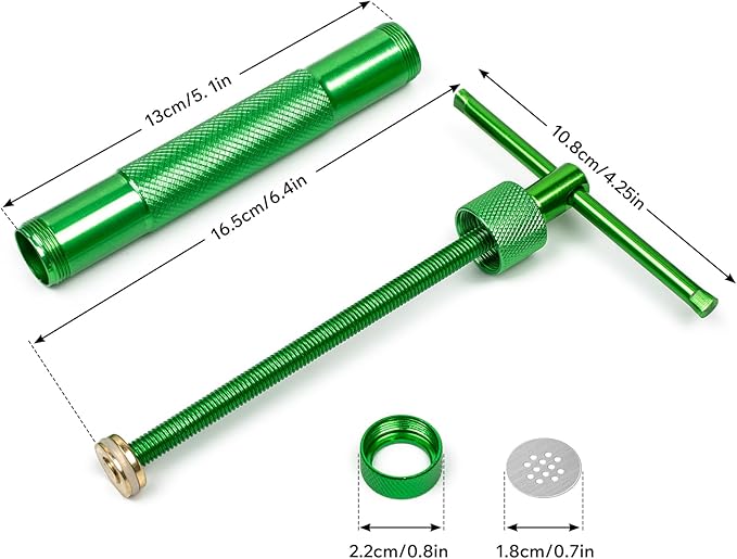 Polymer Clay Tools, Clay Extruder, Sugar Paste Extruder, Cake Fondant Tool Set for Decorating, Ceramics & Pottery Clay Extruders Mixers & Presses (Green)