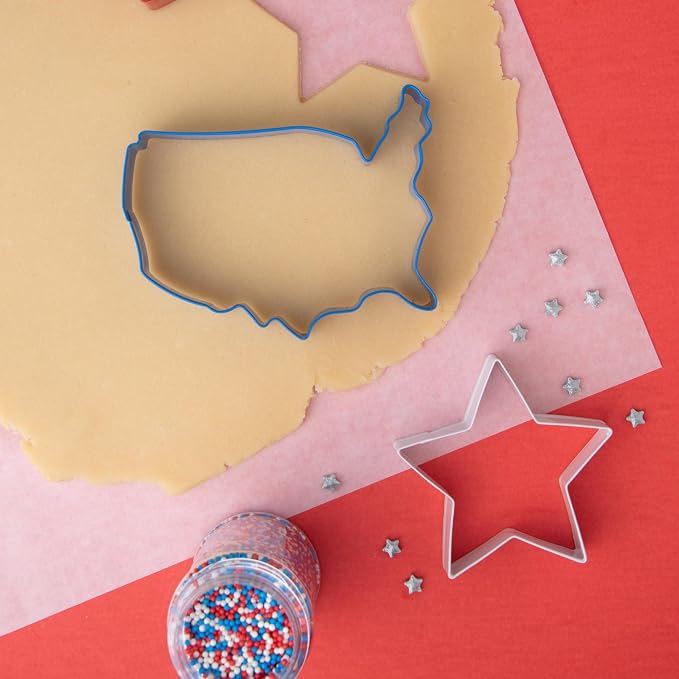Sweets Indeed 4th of July Sprinkles 4-Pack Set – Patriotic Stars, Sanding Sugar, Nonpareils and Jimmies Mix for Baking & Decorating Cupcakes, Cookies, Cakes & Desserts – 12.25 ounces
