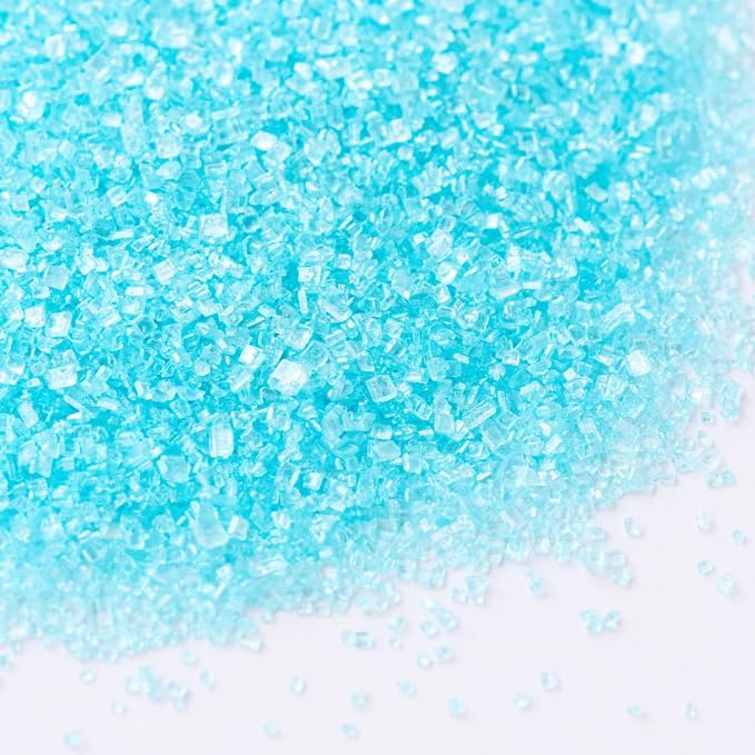 Sweets Indeed Blue Sugar Sprinkles, Edible Baby Blue Sugar Crystals, Perfect for Cake Decorations, Baking, Ice Cream, Cookies, Cupcake Topper (Baby Blue Sugar)