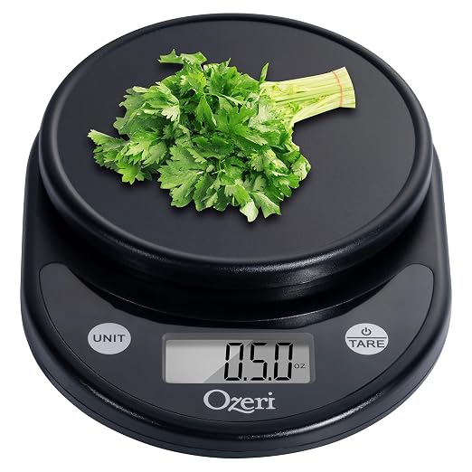 Ozeri® Pronto® Kitchen and Food Scale with Variable Graduation Technology® | Recognized by experts -- Winner of awards from the Food Network, The New York Times’ Wirecutter, CNN Underscored, and others.