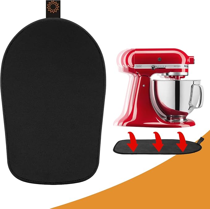 Sliding Mat for Kitchenaid Mixer, Mixer Mover Slider Mat Pad Compatible with Kitchenaid 4.5-5 Qt Tilt-Head Stand Mixer, Kitchen Appliance Slider Mat, Kitchen Aid Mixer Accessories