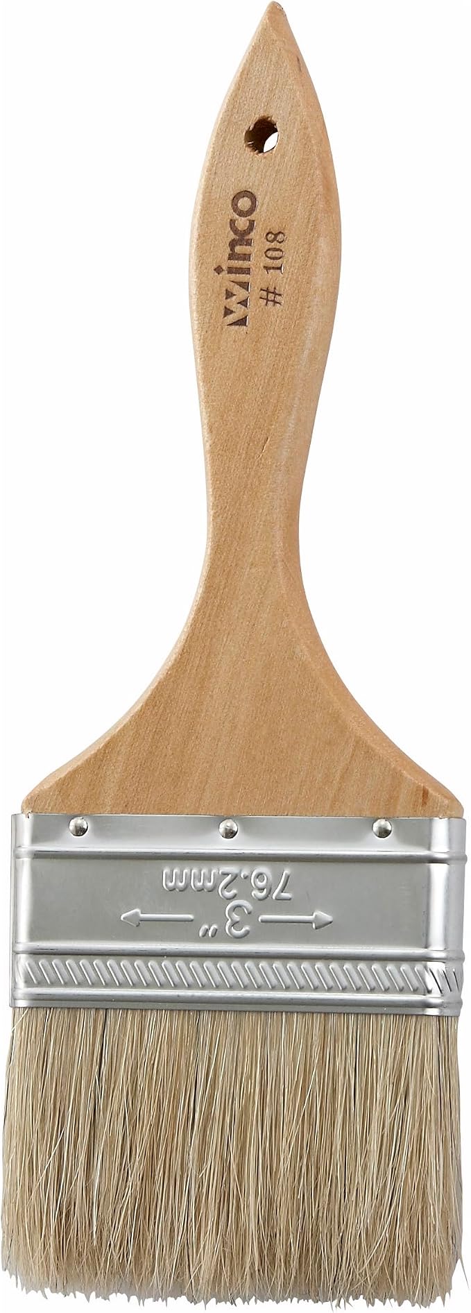 Winco Heavy-Duty Boar Bristle Pastry Brush, 3"
