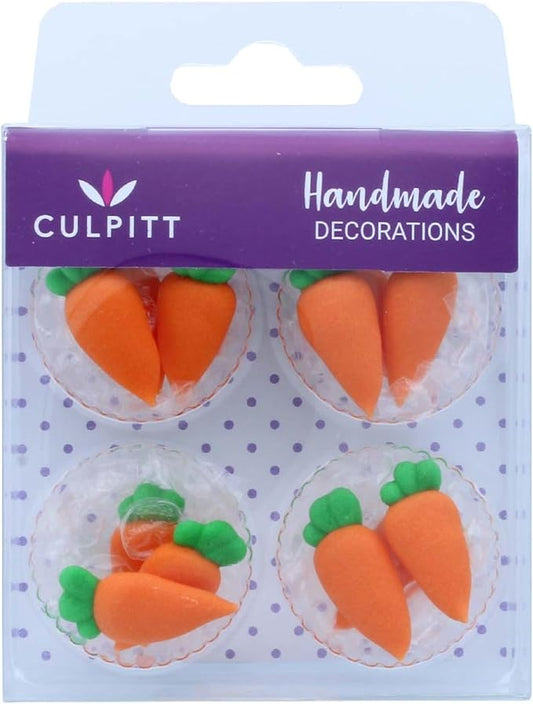 Culpitt 381 Carrot Sugar Pipings 12 Pack, 2.5 Centimetre, Orange
