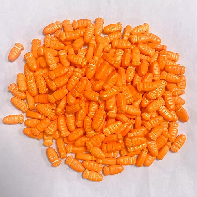 PhilaeEC Easter Carrot Sprinkles Edible for Cake Decoration Sprinkles Baking Cookie Cupcake Toppers Decoration Vanlentine Easter Supplies 100g/3.53oz