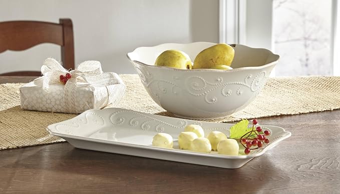 Lenox French Perle Serving Bowl, White -