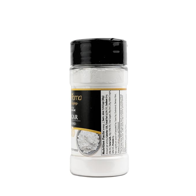 GranAroma Powdered Sugar, Fine Powder, Baking & Frosting, Confectioner's Sugar (2.2 Ounce)